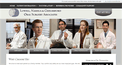 Desktop Screenshot of lowelloralsurgery.com